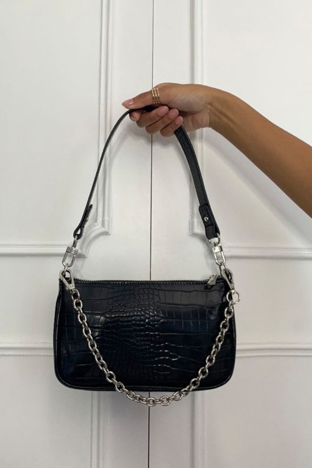 Uo chain accent croc shoulder bag sale