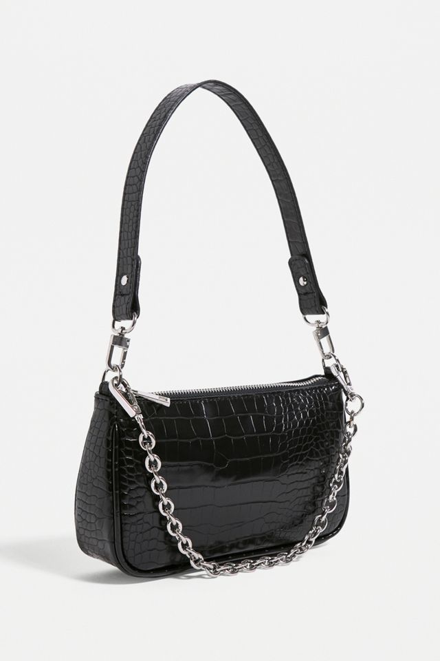 UO Chain Accent Croc Shoulder Bag #3