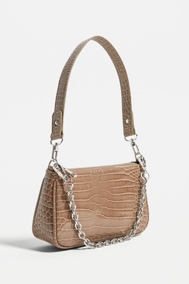 UO Chain Accent Croc Shoulder Bag #2