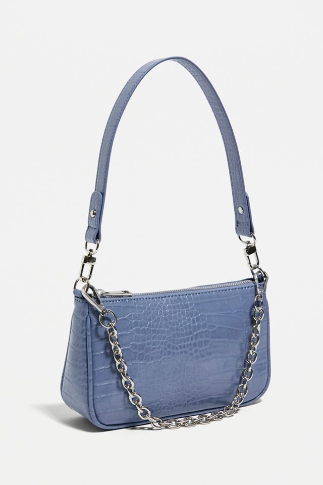 UO Chain Accent Croc Shoulder Bag #1