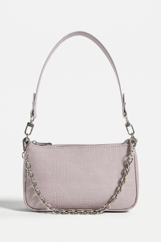 UO Chain Accent Croc Shoulder Bag #1