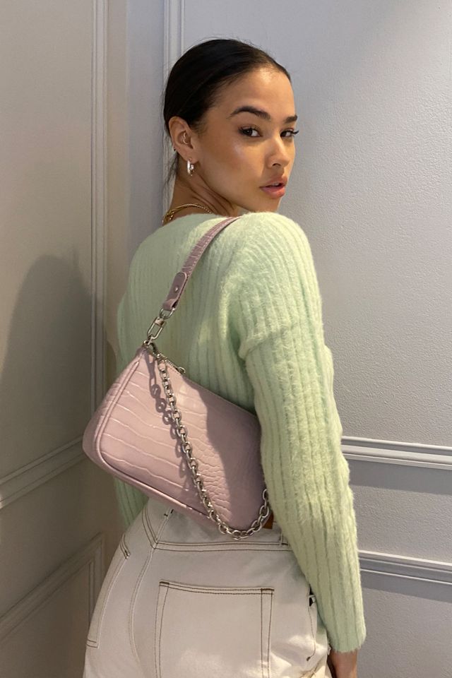 UO Chain Accent Croc Shoulder Bag #6