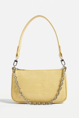 uo chain accent croc shoulder bag