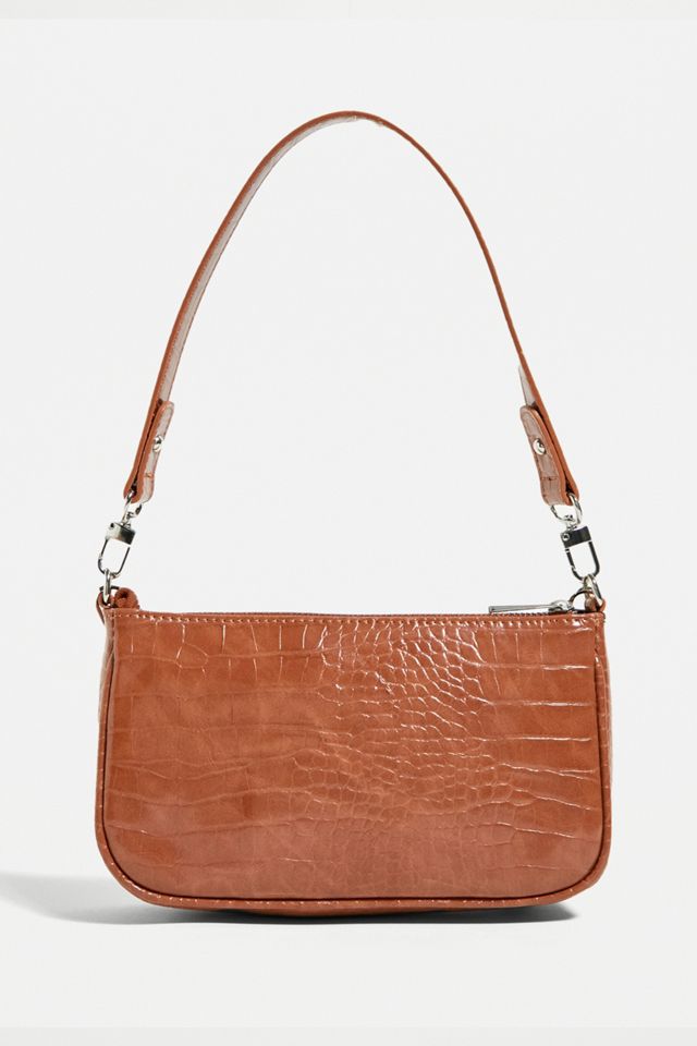 UO Teller & Kette Akzent Kroko Schultertasche #2