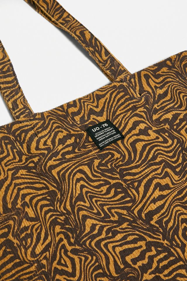 Bolsa de mano UO Corduroy Animal Print #1