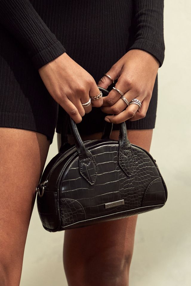 Mini Sac Sac Bowling Croco Sac Zara Bowling Noir Outlet