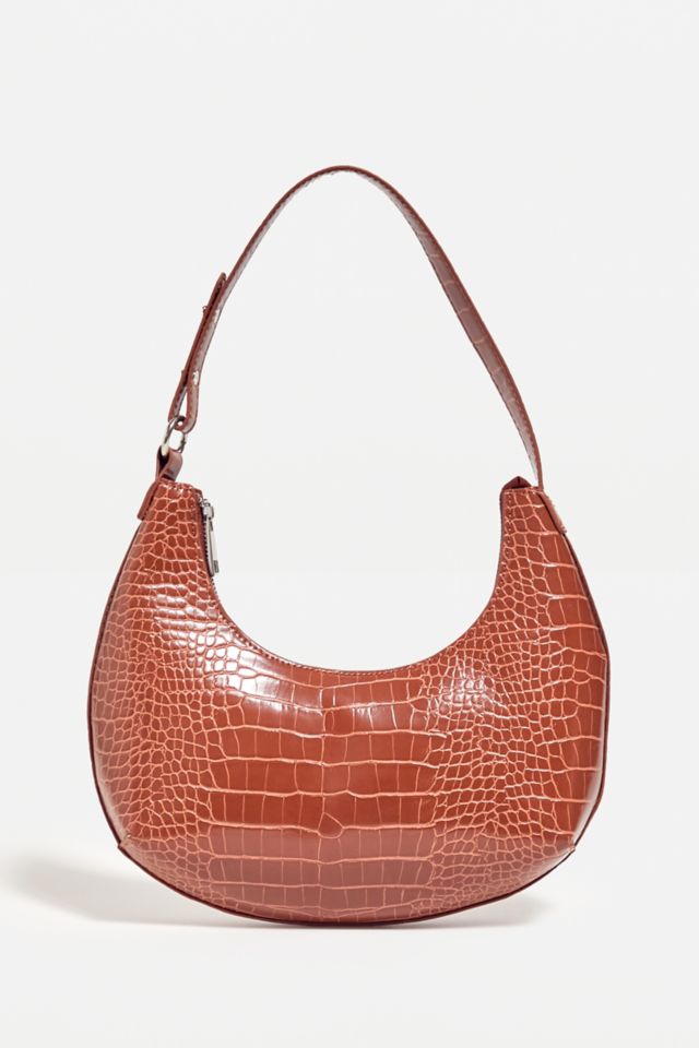 Mock croc best sale shoulder bag