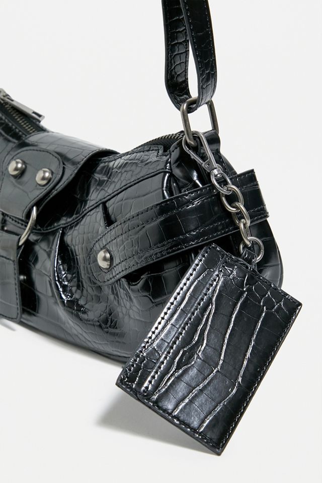 Urban Outfitters Uo Mini Y2k Biker Shoulder Bag in Black