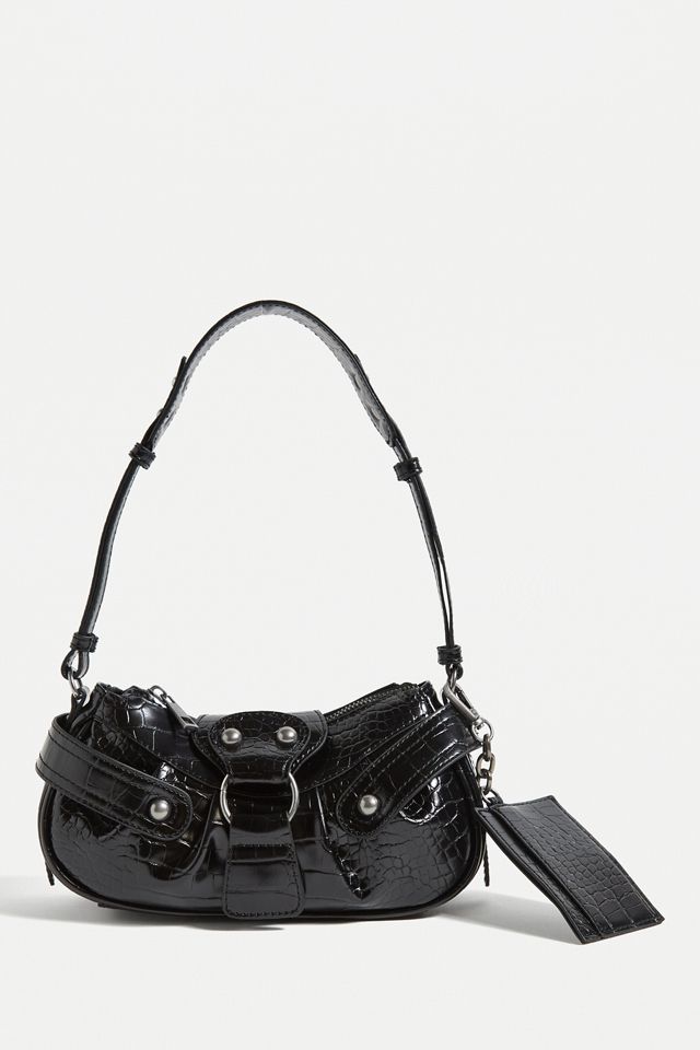 バッグ Y2K grunge City shoulder bag Black mini Y2K grunge City shoulder bag Black mini 中華 ショルダーバッグ