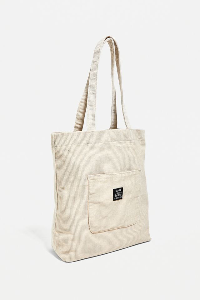 UO Corduroy Pocket Tote Bag