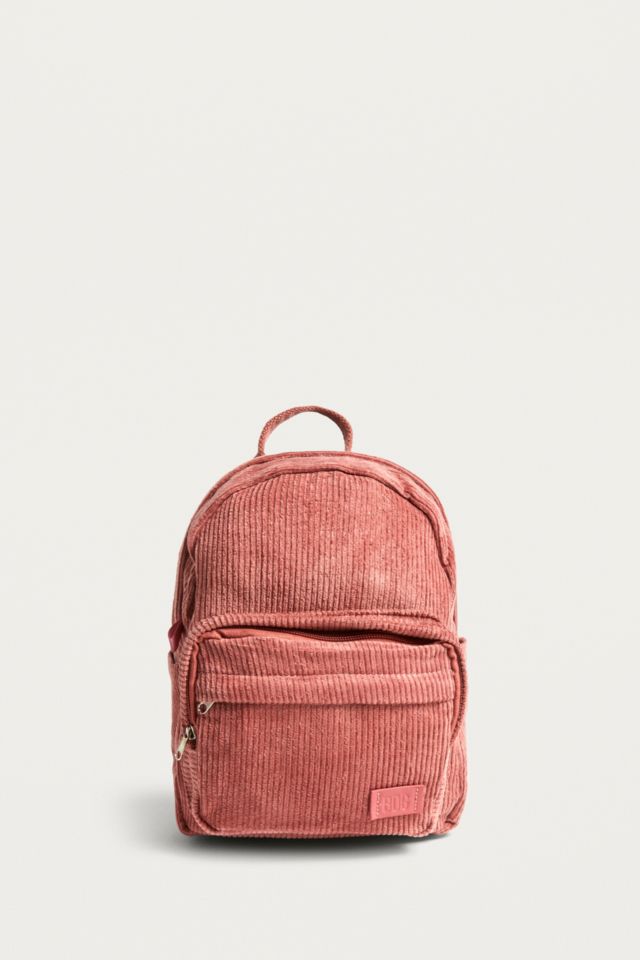 BDG Kleiner Rucksack aus Cord in Rosa