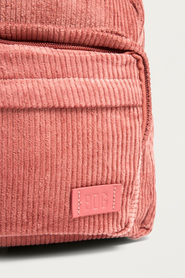 BDG Pink Corduroy Mini Backpack #3
