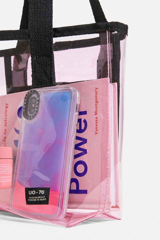 UO - Mini sac fourre-tout en plastique rose #1