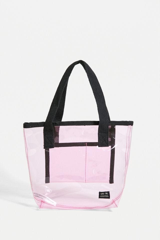 UO - Mini sac fourre-tout en plastique rose #2