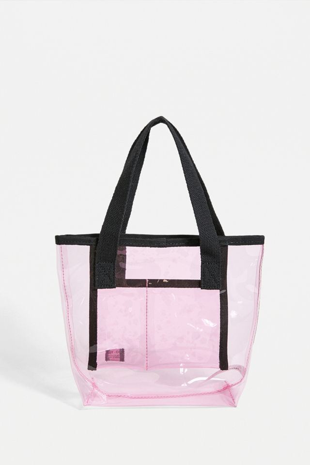UO - Mini sac fourre-tout en plastique rose #3