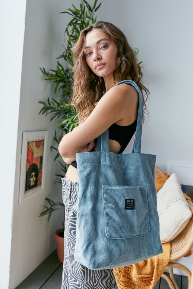 UO Corduroy Pocket Tote Bag