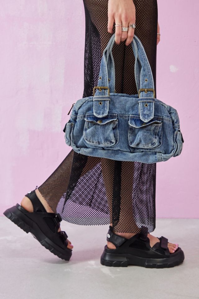 UO Mini Denim Duffle Bag