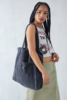 Aucuu Sac A Main Femmes En Velours Côtelé, Sac Fourre-tout