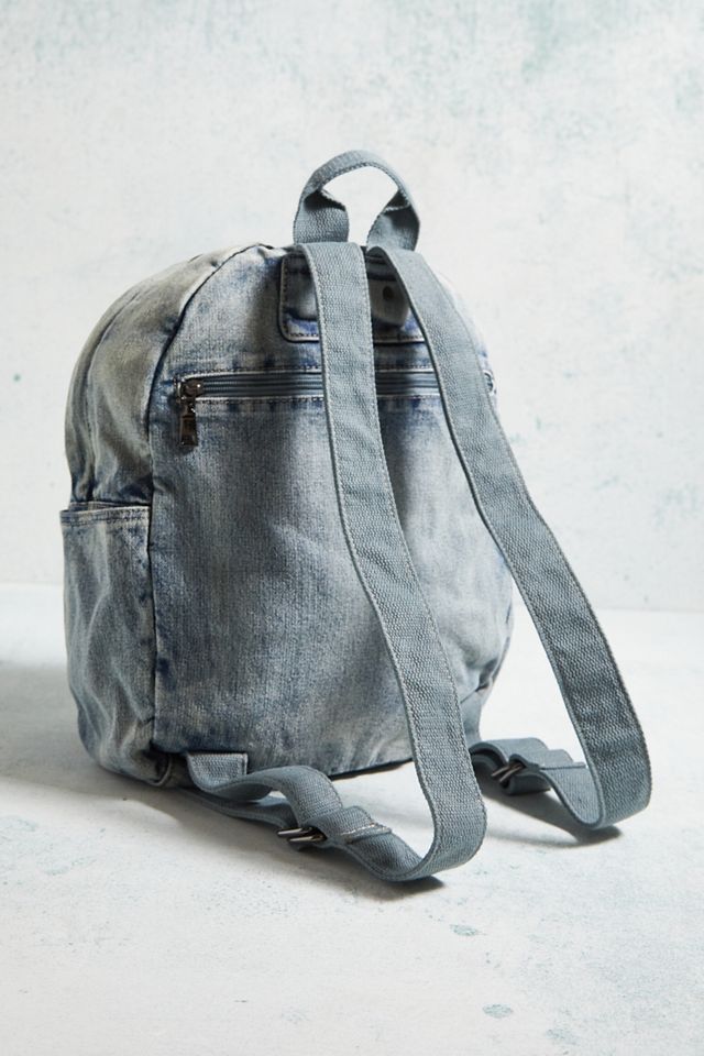 URBAN OUTFITTERS By Free People Studded Denim Washed Backpack Jean Suede Bag BDG Acid-Wash Denim Backpack | Urban Outfitters UK main image 2
