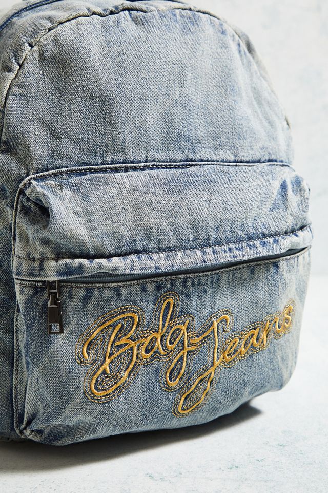 BDG Acid-Wash Denim Backpack | Urban Outfitters UK