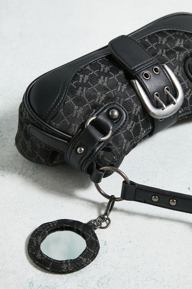 iets frans... Monogramm Schnalle Kunstleder Schultertasche #3