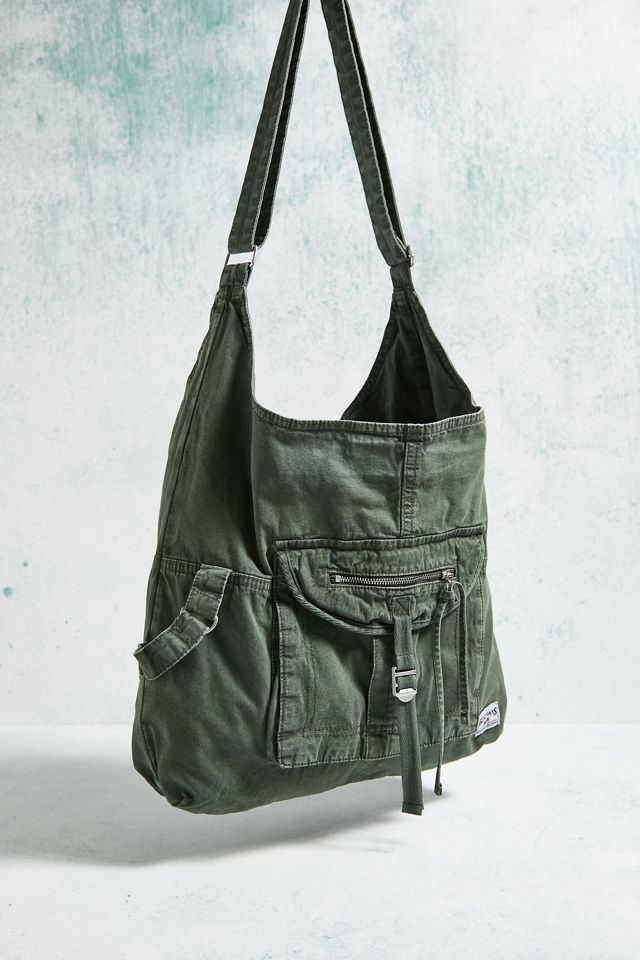 Sac à bandoulière ample en popeline BDG Y2K #1