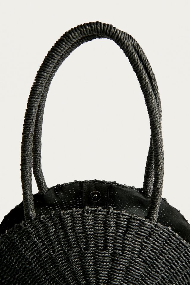 UO Round Straw Tote Bag #4