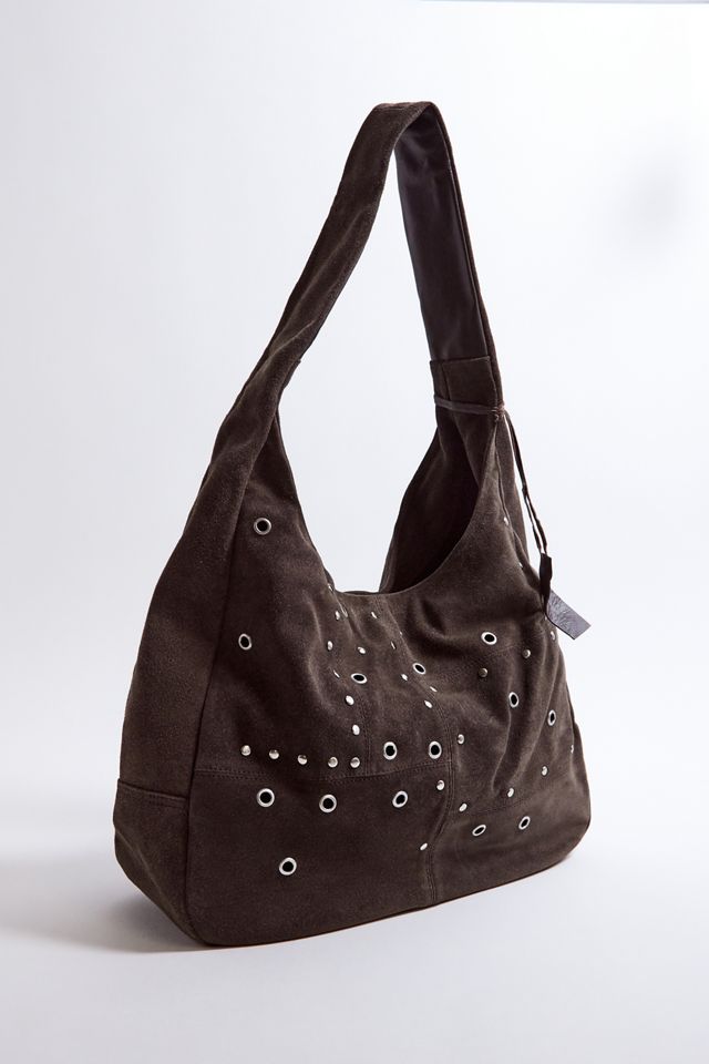 UO Eyelet Stud Suede Shoulder Bag  #1