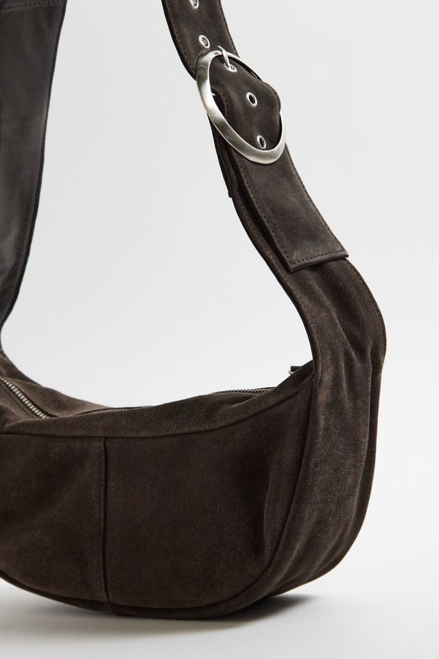 UO Suede Buckle Sling Bag