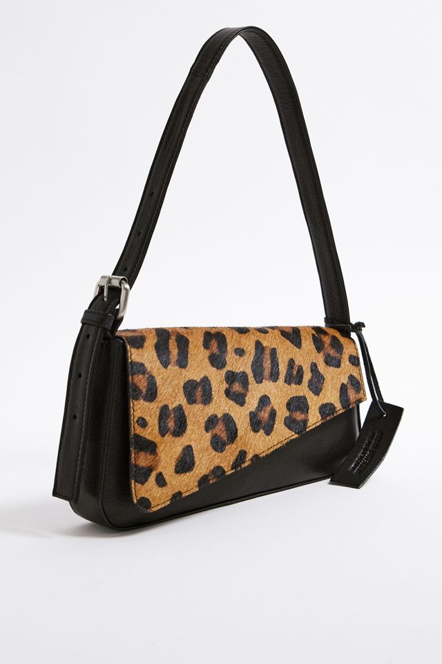UO Leopard Print Leather Shoulder Bag #1