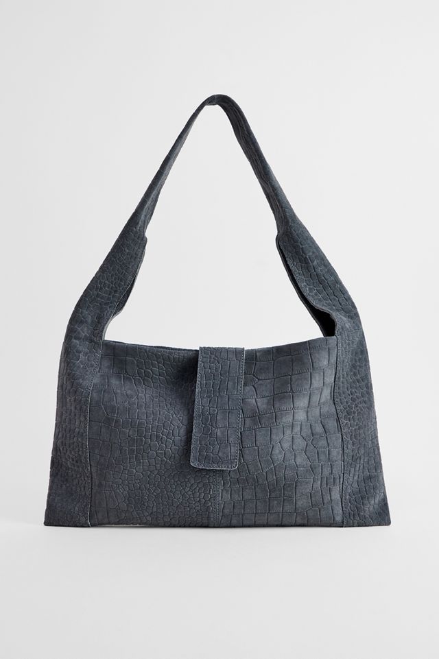 Bolso de Hombro de Gamuza Trapecio Serpiente BDG #1