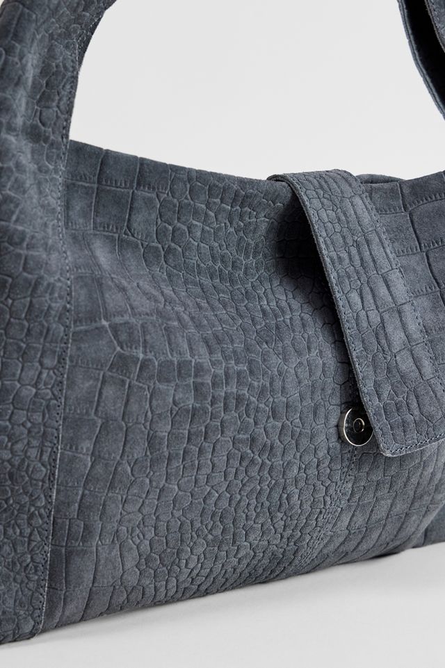 Bolso de Hombro de Gamuza Trapecio Serpiente BDG #2