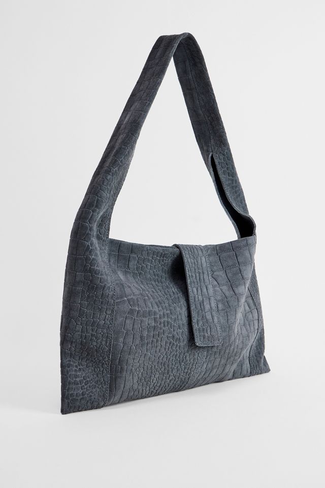 Bolso de Hombro de Gamuza Trapecio Serpiente BDG #3
