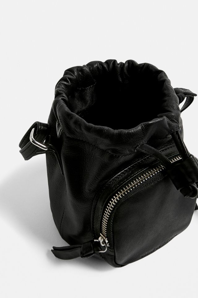 UO - Petit sac bandoulière en cuir à cordon #4