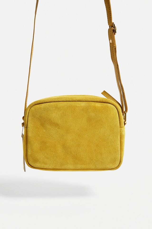 UO Suede Rectangle Crossbody - Yellow #2