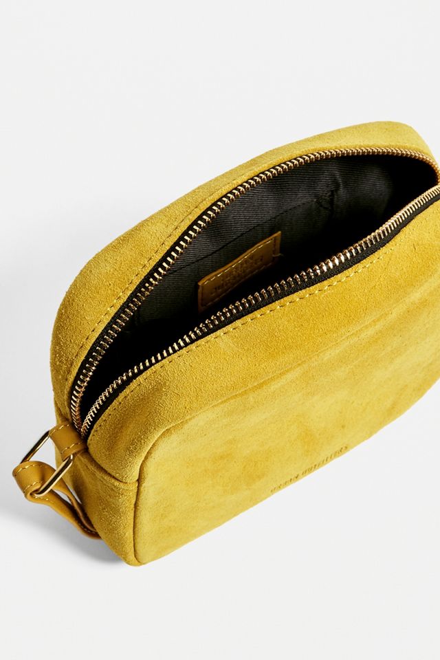 UO Suede Rectangle Crossbody - Yellow #3