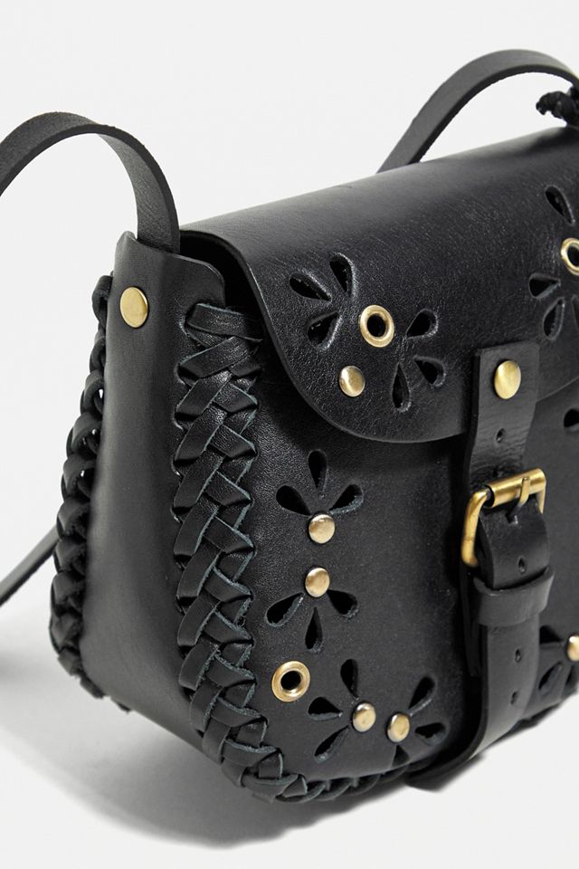 UO Nieten Blumen Mini Leder Handtasche #2