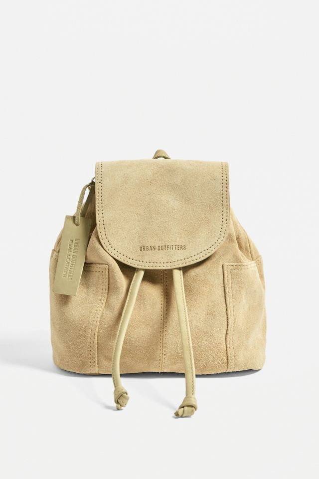 UO Suede Mini Lime Backpack Urban Outfitters UK