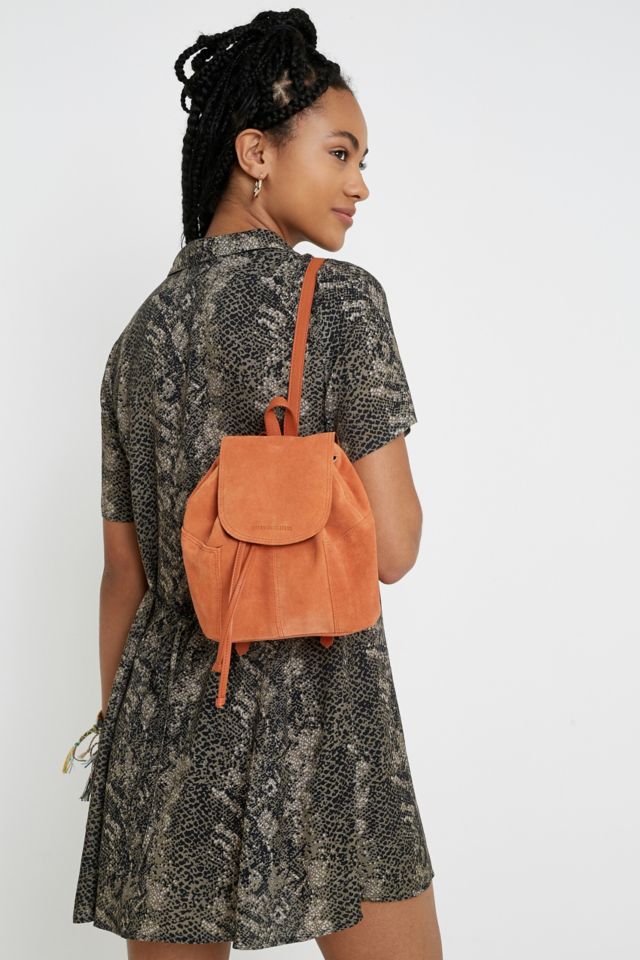 Orange mini backpack on sale