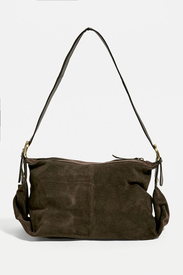 UO Suede & Leather Patchwork Crossbody Bag | Urban Outfitters UK display picture 1