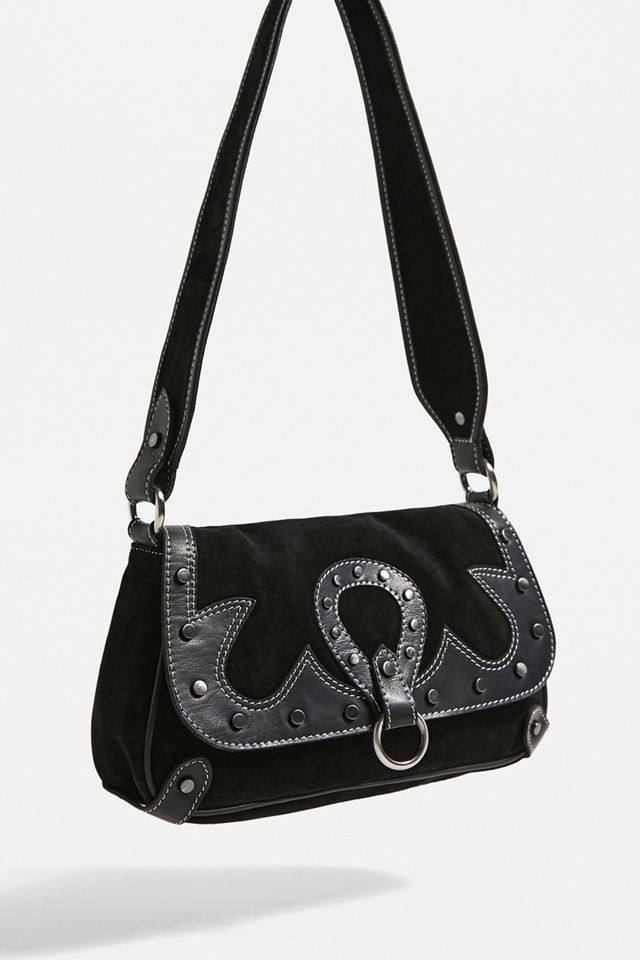 Borsa a Tracolla in Pelle con Borchie Western UO #1