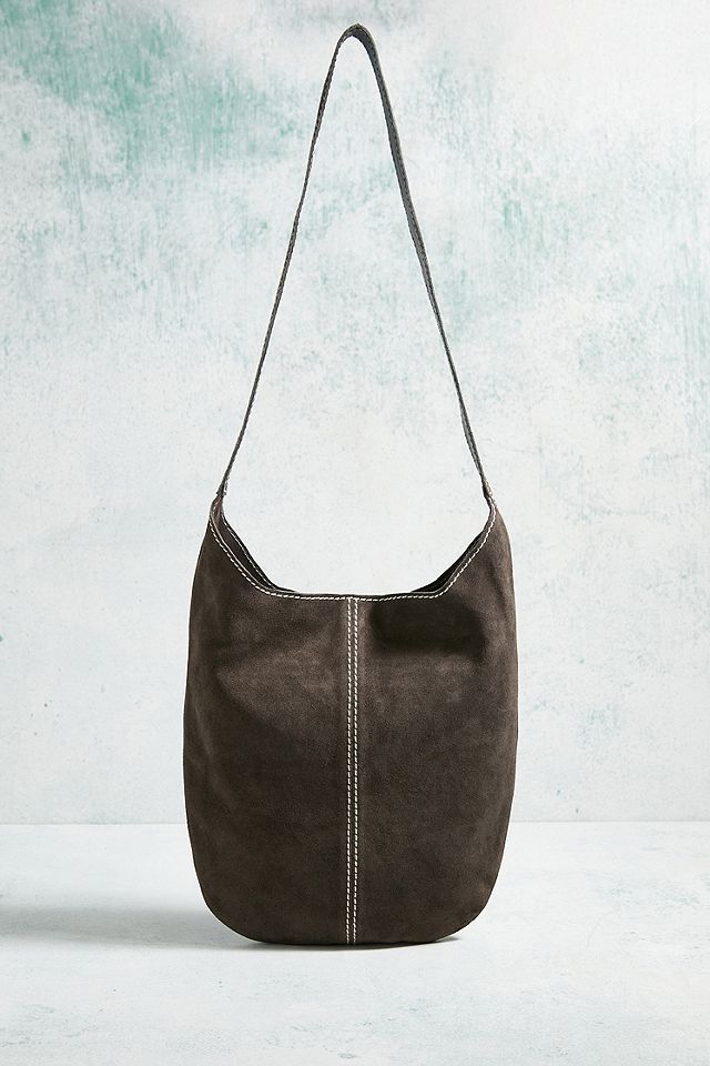 UO Suede Sling Slouchy Crossbody Bag | Urban Outfitters UK