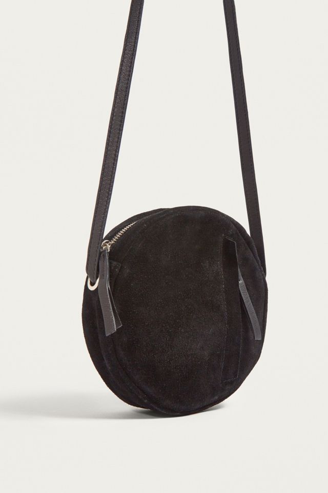 UO Round Suede Crossbody Bag #3