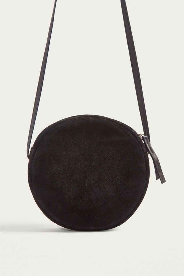 UO Round Suede Crossbody Bag #4
