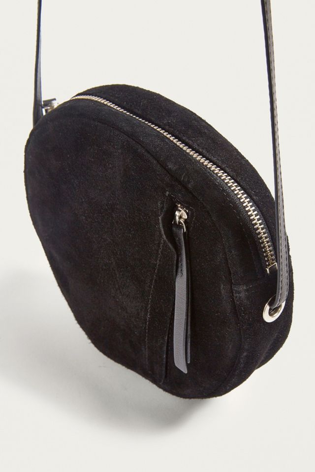 UO Round Suede Crossbody Bag #5
