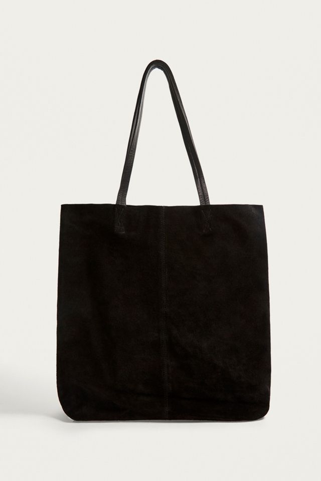 UO Black Suede Tote Bag #1