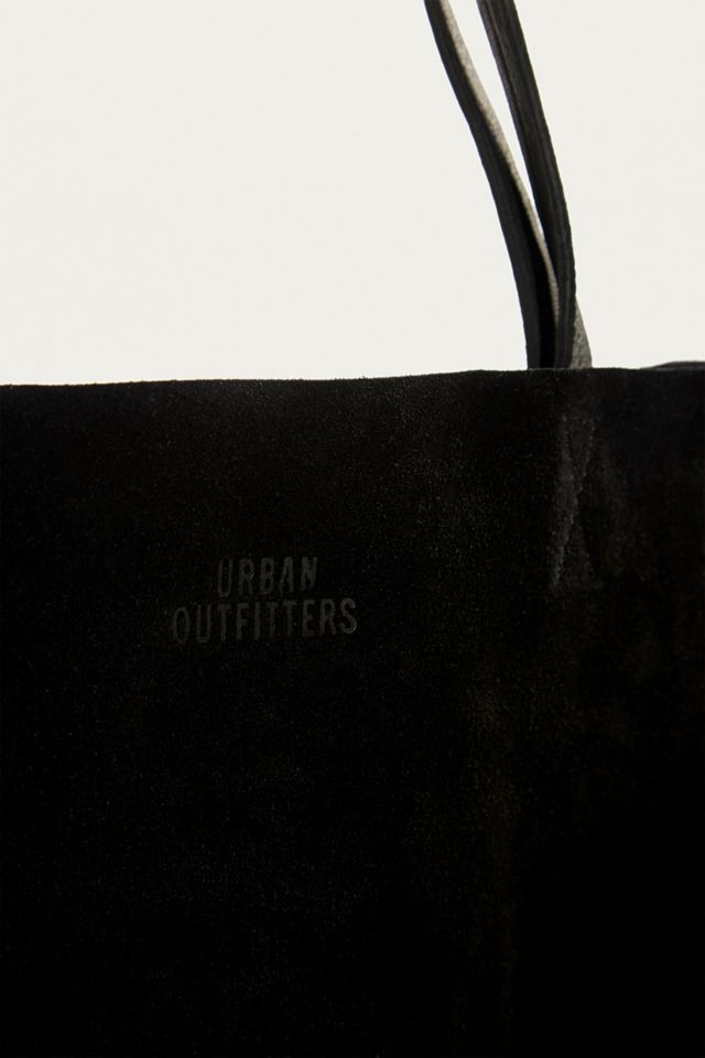 UO Black Suede Tote Bag #3