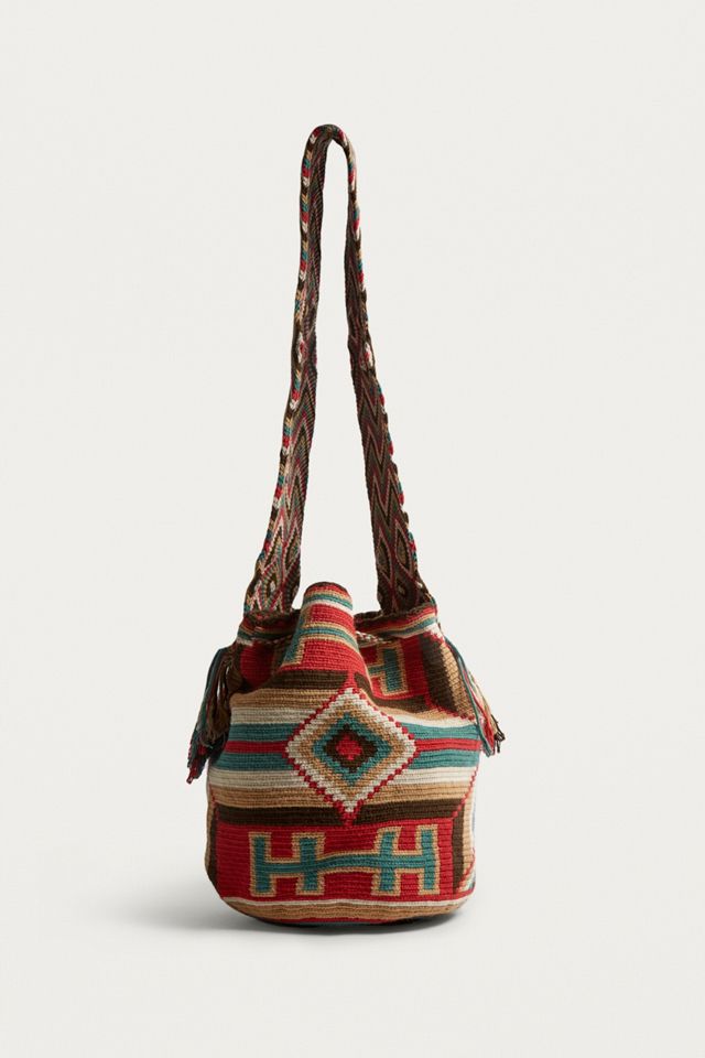 Geo Print Drawstring Crossbody #4