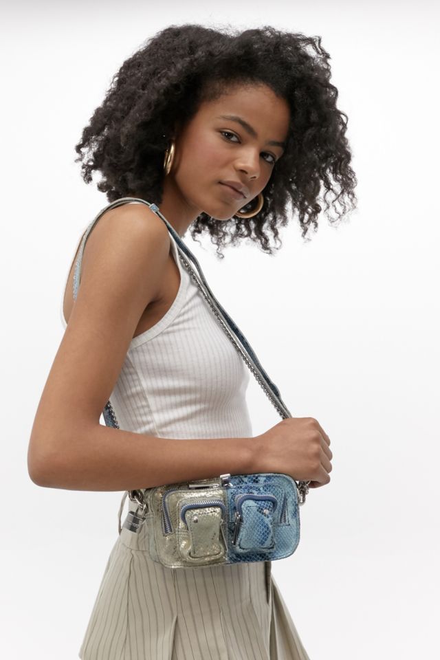 Nunoo Helena Half & Half Leather Crossbody | Urban Outfitters UK