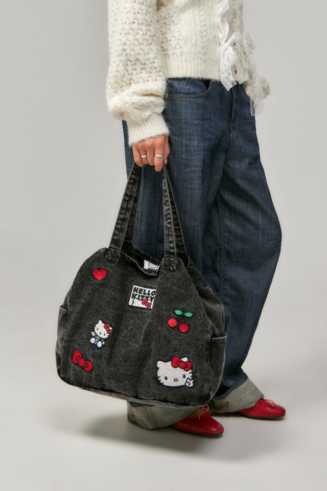 On sale hello kitty denim bag